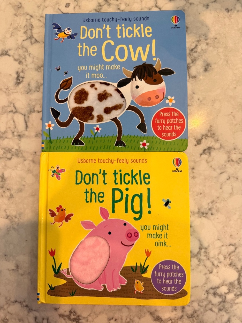 Pair of “Don’t Tickle The” toddler books